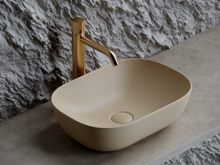 Накладная раковина Ceramica Nova Element CN6009MC 45x32 капучино матовый фото