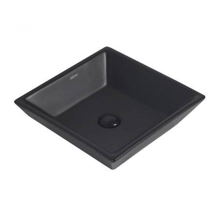 Накладная раковина Abber Rechteck AC2214MB 42x42 черная матовая фото