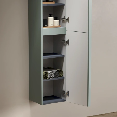 Шкаф-пенал Sancos Вельта (Velta) PVL33GG серо-зелёный фото
