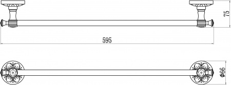 Полотенцедержатель Savol 58B S-005824B фото