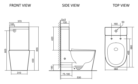 Унитаз напольный со смывом торнадо SantiLine SL-5046 с сиденьем фото