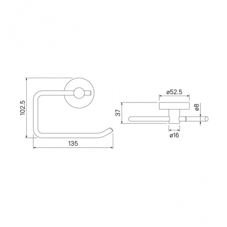 Держатель для туалетной бумаги Iddis Sena SENSS00i43 фото