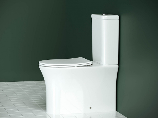 Унитаз компакт безободковый Ceramica Nova Star CN1904-B с сиденьем с микролифтом фото