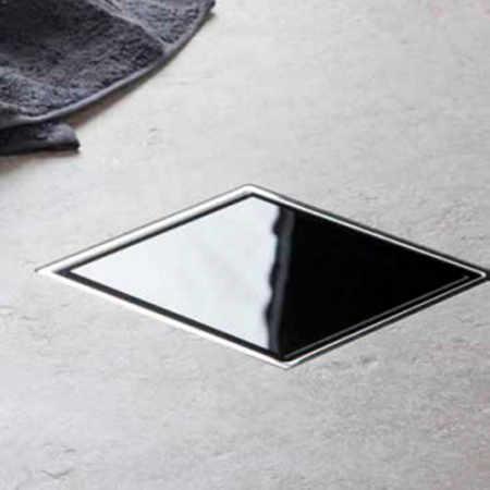 Душевой трап Pestan Confluo Standard Black Glass 1 15x15 фото