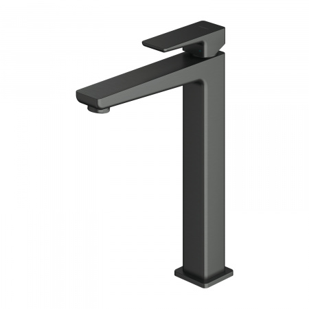 Высокий смеситель для раковины Omnires Parma PM7412GR графит фото