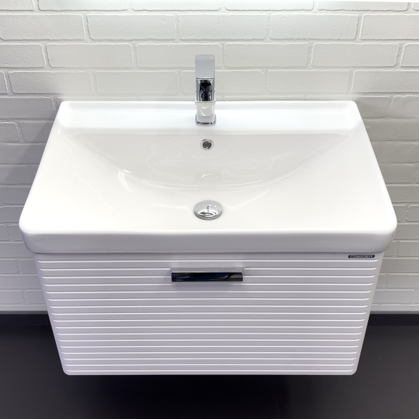 Тумба с раковиной Comfortу Танжер 00-00019565CF белая матовая фото