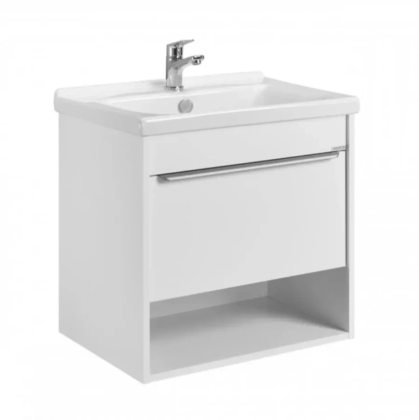 Тумба под раковину Акватон Хоуп 60 1A287201HP2B0 белая матовая фото