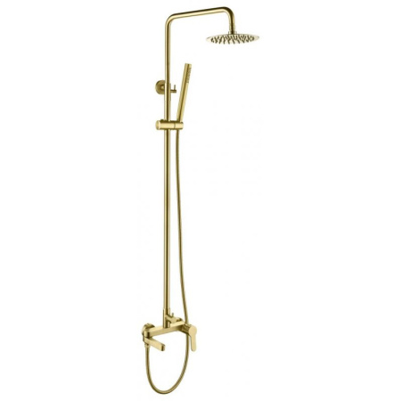 Душевая система (стойка) Belbagno Delta DEL-VSCM-BORO брашированное золото фото