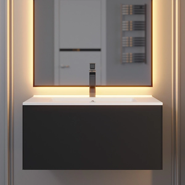 Тумба под раковину Uperwood Parma 75 3930205464 черная фото