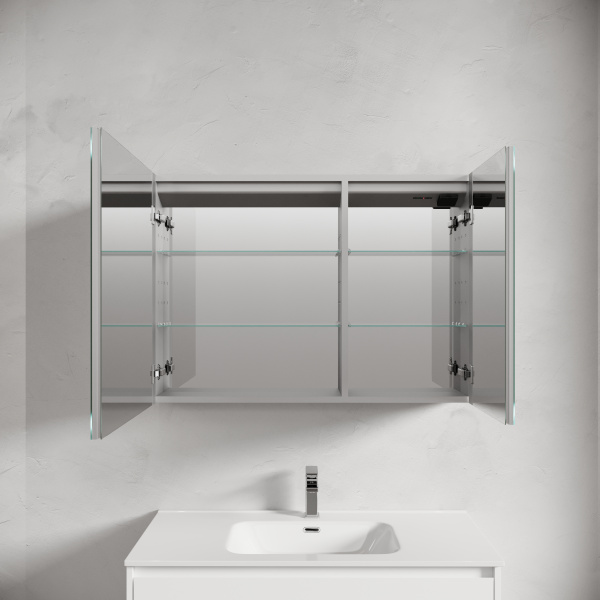 Зеркало-шкаф с подсветкой Sancos Evoke SC80100 100x70 фото