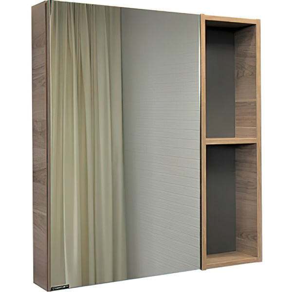 Зеркало-шкаф Comforty Дуэт 75 00-00009924 дуб натуральный фото