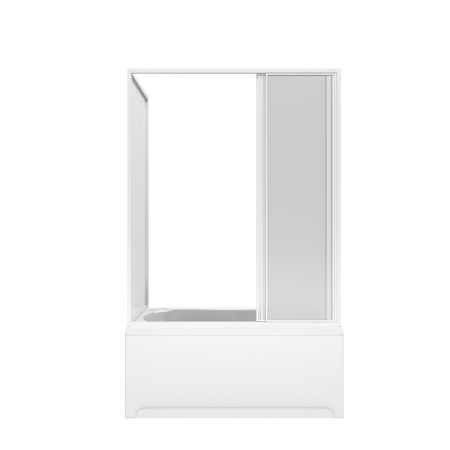 Шторка для ванны раздвижная Bas Кэмерон пластик (3 ств.) фото