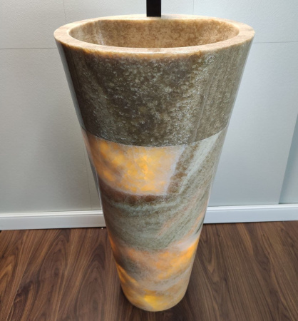 Раковина напольная из оникса Sunset ON-01347 (45*45*90) фото