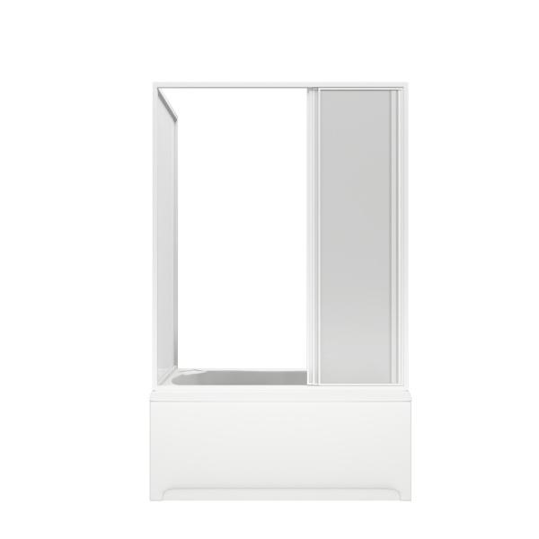 Шторка для ванны раздвижная Bas Кэмерон пластик (3 ств.) фото