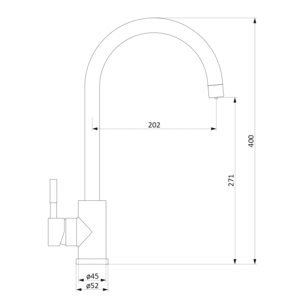 Смеситель для кухни Damixa Merkur DX710730000 фото