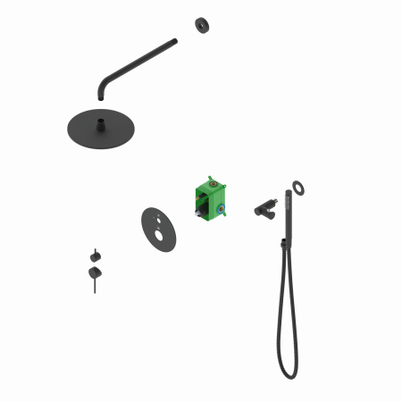 Душевая система скрытого монтажа Timo Saona SX-2369/18SM Черное золото фото