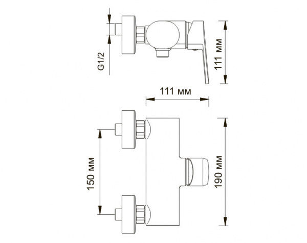 Смеситель для душа WasserKRAFT Donau 5302 фото