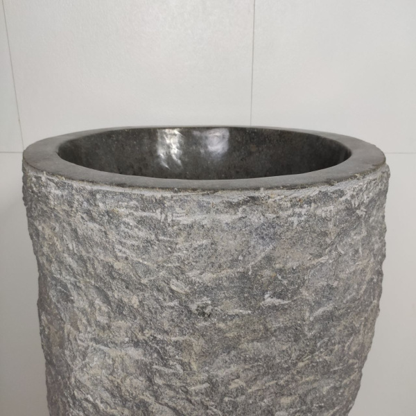 Раковина напольная из мрамора Grey MN-01498 (43*43*90) фото