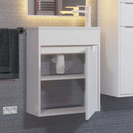 Тумба под раковину Uperwood Modul 50 2930205358 белая фото