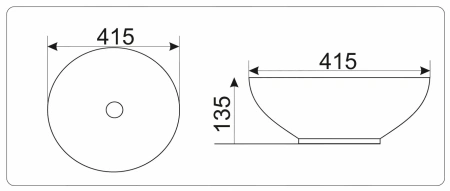 Накладная раковина GID MNC526 41,5х41,5 фото