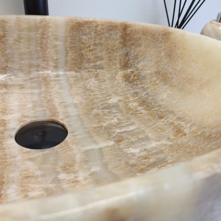 Накладная раковина из оникса Oval Yellow OY-00700 (52*38*14см) фото