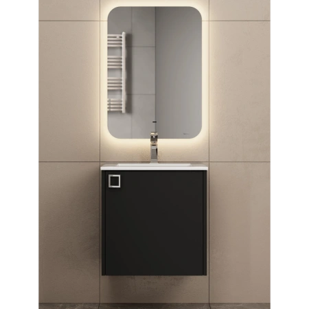 Тумба под раковину Uperwood Aurora TAurora50bm черная матовая фото