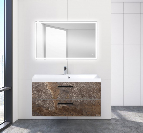 Тумба под раковину Belbagno Aurora AURORA-1000-2C-SO-AV Ardesia Variegato фото