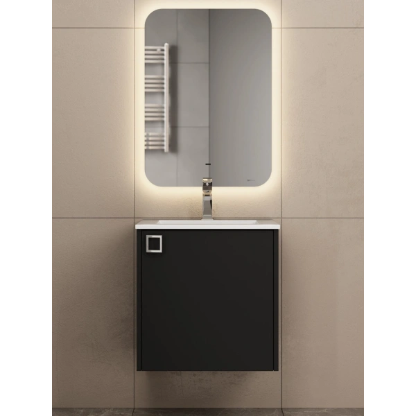 Тумба под раковину Uperwood Aurora TAurora50bm черная матовая фото