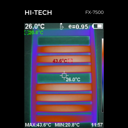 Полотенцесушитель электрический Fixsen HI-TECH FX-7500B черный фото