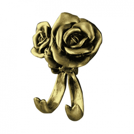 Крючок для ванной двойной Art&Max Rose AM-B-0912-B бронза фото