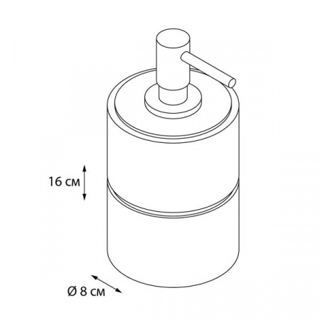 Дозатор для жидкого мыла Fixsen Nero FX-240-1 фото