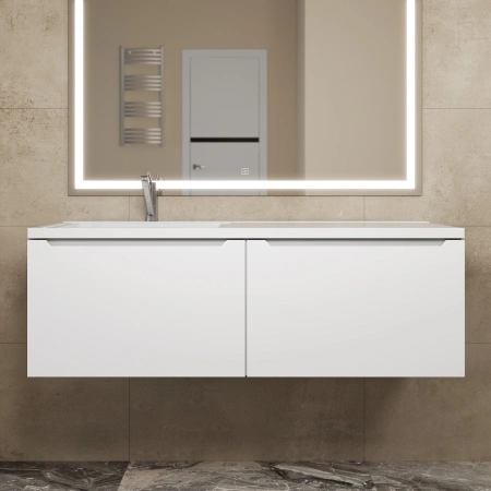 Тумба под раковину Uperwood Tanos 120 291020263 белая матовая фото