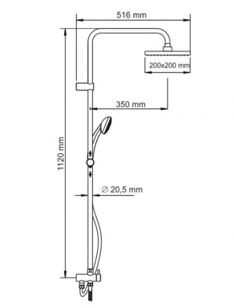 Душевая система (стойка) WasserKRAFT A017 фото