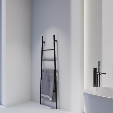 Электрический полотенцесушитель Abber Treppe AH4705MB черный матовый фото