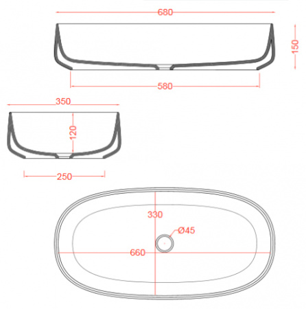 Накладная раковина Artceram Cognac COL005 01 00 bi фото