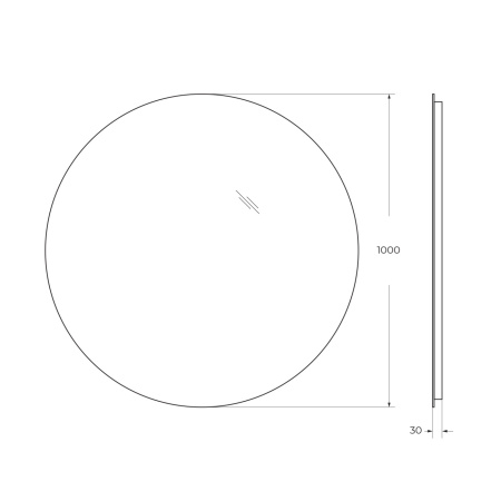 Зеркало с подсветкой BelBagno SPC-INT-1000-LED 100x100 фото