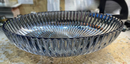 Накладная раковина стеклянная CeramaLux NC GL49-L1 51x35 голубая фото