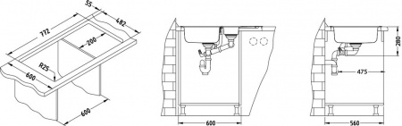 Мойка для кухни Alveus Line Maxim 70 (Satin) фото
