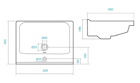 Раковина Акватон Миранда-60 1WH302421 фото
