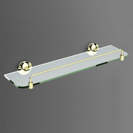 Полка стеклянная Art&Max Bohemia AM-E-4282-Do золото фото