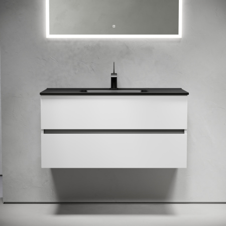 Тумба под раковину Sancos Urban UR100W белый глянец фото