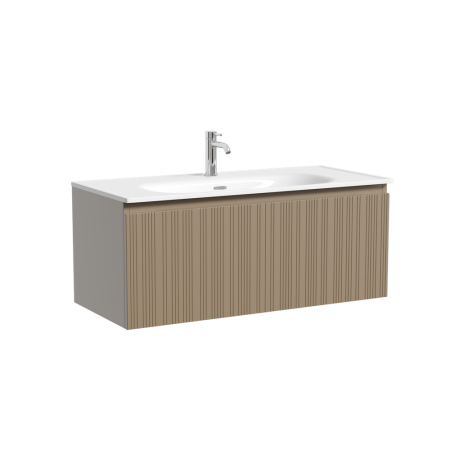 Тумба под раковину Sancos Code CD100GB серо- бежевая фото