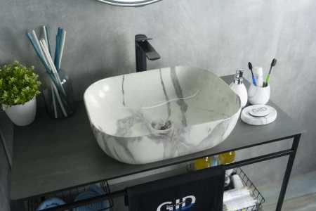 Накладная раковина GID K397G125 50х40 фото