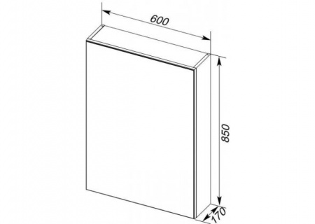 Зеркало-шкаф Aquanet Алвита 60 00183989 фото
