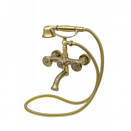 Смеситель для ванны с душем Milacio Almeria MC.301.BR бронза фото