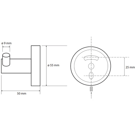 Двойной крючок для ванной Bemeta Brilo 161106032 золото фото