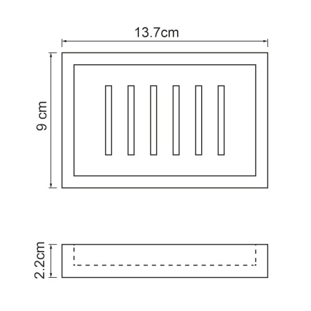 Мыльница настольная WasserKRAFT Abens K-3729 фото