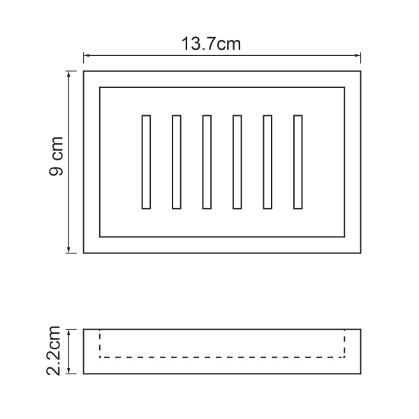 Мыльница настольная WasserKRAFT Abens K-3729 фото