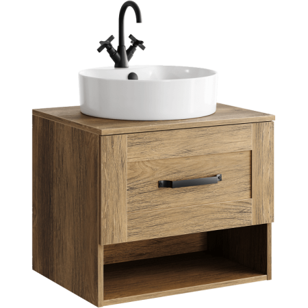Тумба под раковину Aqwella Craft 60 CRF0106DB дуб балтийский фото