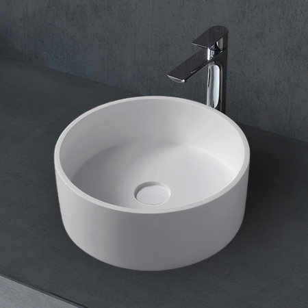 Накладная раковина Abber Stein AS2612 40x40 белая матовая фото